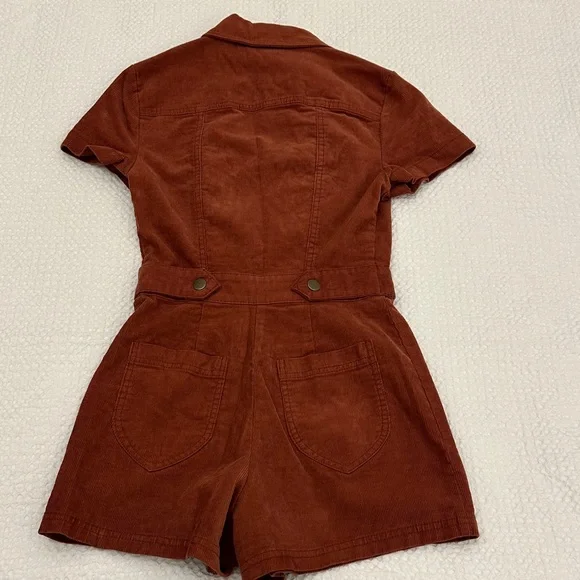 Urban Outfitters - Terracotta Corduroy Romper - Picture 3 of 3